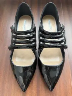 【新品未使用品】EMPORIOARMANI パンプス　フラットシューズ 39 2025年最新】EMPORIO ARMANI レディース フラットシューズ