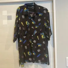 美品　NIKO AND ... アロハシャツ 半袖 黒　4サイズ