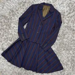 ロイスクレヨン レジメンストライプ セットアップ ジャケット ワンピース M