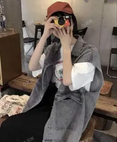 デニムベスト