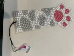 猫の足跡デザインしおり