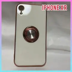 【新品】iPhoneXR iPhoneケース 艶やかカラー バンガーリング付