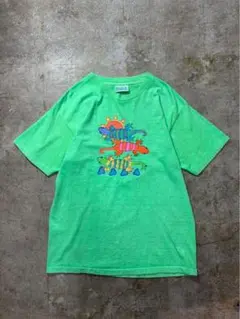 90s USA製 トカゲ　アートプリントTシャツ