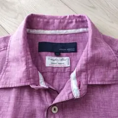 JOSEPH ABBOUD レッド パープル 半袖シャツ LL　メンズ