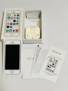 【ジャンク品】iPhone5s シルバー （起動しない：バッテリーに異常あり）
