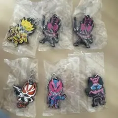 仮面ライダー ラバーキーホルダー 6個セット