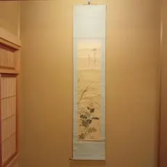鳥取県生れの物故画家 香田勝太の晩年の風景画 ／杏花の村／サイン、作品票あり 鳥取県生れの物故画家 香田勝太の晩年の風景画 ／杏花の村