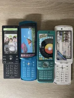 平成レトロ　携帯　模型見本　4点セット