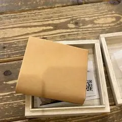 新品未使用 usuha-mini ウスハ ミニ 生成 最小限界に挑んだ二つ折り財布：usuha-mini smooth ver