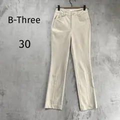 B-Three B3/ストレッチパンツ/30/ストレート ベージュ