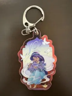 ディズニー　ジャスミン　キーホルダー　100周年
