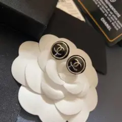 A333 ヴィンテージシャネルCHANELボタン ココマーク ピアス