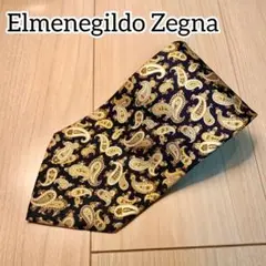 エルメネジルドゼニア ネクタイ 高級 ハイブランド 総柄 ペイズリー柄