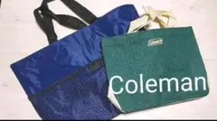 ②Colemanミニトート と大きなメッシュポケットトート2個セット