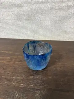 熊谷峻　花入れ　硝子工芸品 熊谷峻 花入れ 硝子工芸品
