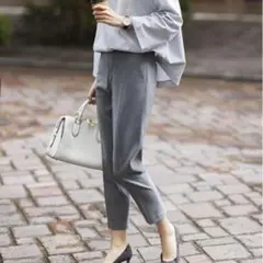 美品 UNIQLO ユニクロ スマートスタイルアンクルパンツ レディース L