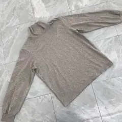 UNIQLO タートルネック セーター グレー Lサイズ シンプル オシャレ