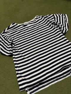 a.v.v ストライプ フリル袖 Tシャツ 140