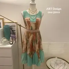 【3万円】maxazria アートデザイン柄　ワンピース