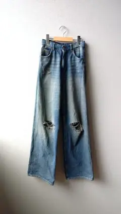 最終値下げ【未使用】MM6 Maison Margielaフレアデニムパンツ MM6 Maison Margiela エムエムシックス メゾン マルジェラ 21AW