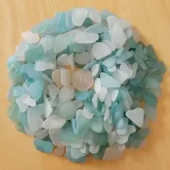 シーグラス　ブルー・ホワイト　200g