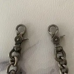 FUNNYシルバー ウォレットチェーン 金属製