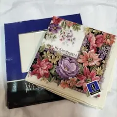 Yves Saint Laurent 花柄　ハンカチ