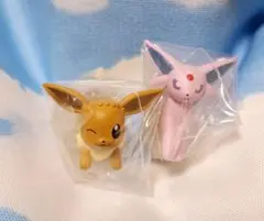 ポケモン　つまんでつなげてマスコット13 イーブイ、エーフィ