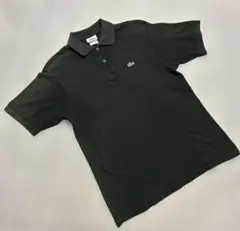 【個人保管品】LACOSTE 鹿子ポロ黒　100%【MADE IN PERU】