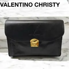 【VALENTINO CHRISTY】 ブラック クラッチバッグ