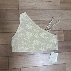タグ付き新品　Eaphi one shoulder leaf bustier