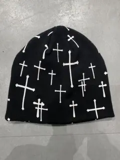 Last Nest ニット帽 LAST NEST(ラストネスト)商品ページ - Cross Beanie - Black