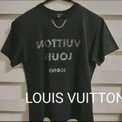 未使用に近い ルイヴィトン Tシャツ 半袖 サイズXS ブラック ロゴプリント