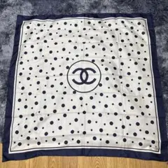 CHANEL 水玉 スカーフ