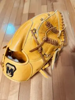 ミツワタイガー 硬式 グローブ タン 投手 野球 ブラウン イエロー 美品
