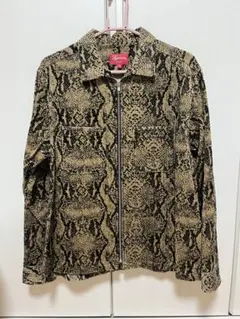 ジャケット・アウター supreme Snakeskin Corduroy Zip Up Shirt Supreme Snakeskin Corduroy Zip Up Shirt (FW20) - $158
