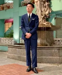 【美品】Brilla per il guste スーツ　ネイビー 　モヘヤ　XL