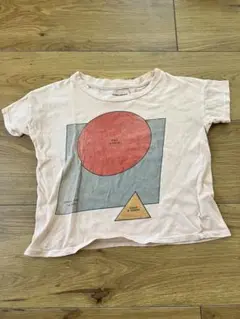 BOBOCHOSES ボボショセス 半袖Tシャツ　くすみピンク幾何学模様