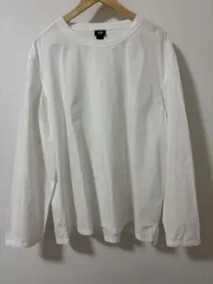H&M ホワイト 長袖シャツ 海外HXサイズ