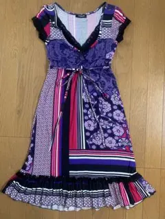 新品【FIFILLES PARIS】フィフィーユパリ フリル付きワンピース