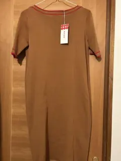 DoCLASSE ブラウン 半袖ニットワンピース XL
