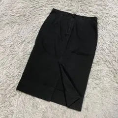 MACPHEE マカフィー　トゥモローランド　ブラックデニムスカート　スリット