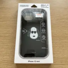 新品スヌーピージョークールイーフィットクリアiPhoneケース12mini廃盤品