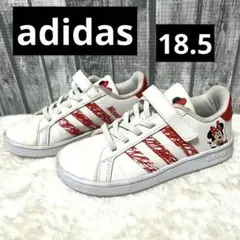 【18.5】adidas ミニーマウス スニーカー ホワイト/レッド