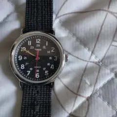 TIMEX ブラック アナログ腕時計