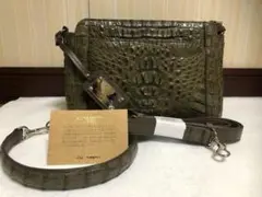 未使用 クロコダイル バッグ カイマンバッグ 三宝 コッコクリスターロ