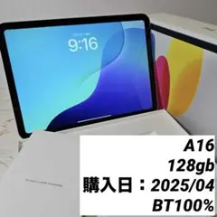 美品iPad A16 BT100%