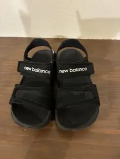 new balance ブラック サンダル　17cm