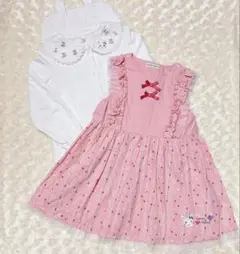 ♡coeur a coeur100cm♡ブラウス&ワンピース　セット　ピンク