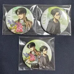 進撃の巨人 リヴァイ past and future 缶バッジ ３個セット